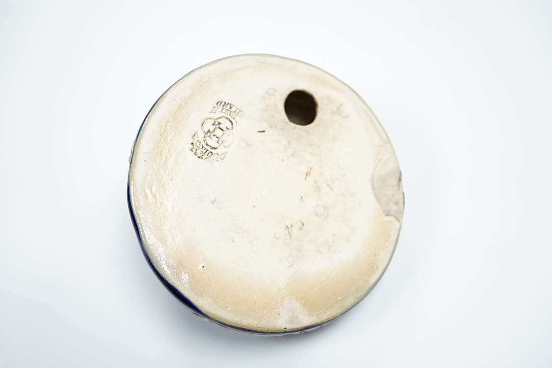 A Doulton ‘silver seal port’ advertising ashtray, 13cm wide (a.f)